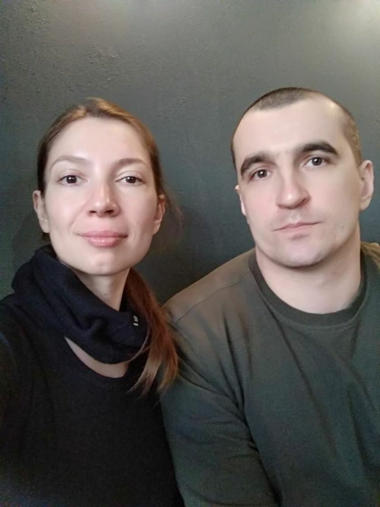 Наталка Зарицька з чоловіком